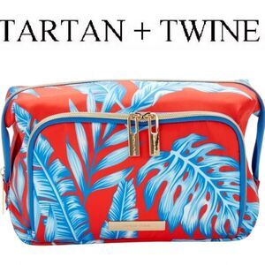 Tartan & Twine Tropical Vibe Double Zip Cosmetic Bag